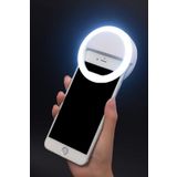 Bilişim Aksesuar Şarjlı Led Selfie Işığı Led Ring Light Halka Telefon Işığı 36 Led 3 Kademeli