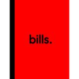 Bill Tracker Notebook: Large 8.25 x 11", Spacious Lines, Easy-to-Use Detailed Bills Tracking Checklist, Stay Organised and Never Miss a Payment (Redacted Red)
