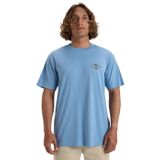 Billabong Crayon Wave SS erkek tişörtü, Mavi - Gök Mavisi, 48