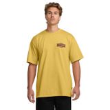 Billabong Erkek Duvarlı Kısa Kollu Grafik Tişört, Duvarlı Vintage Altın, L