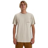 Billabong Erkek Stacked Arch Pkt Tişört (1'li Paket), Çamaşır suyu kumu, L