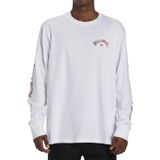 BILLABONG Erkek Uzun Kollu Snaking Arches T-Shirt, Beyaz, L