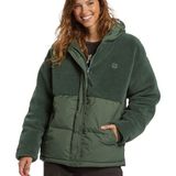 Billabong Love Trip Kadın Yeşil Ceket Geri Dönüştürülmüş Poliamid Kumaş ile Su Geçirmez - XS