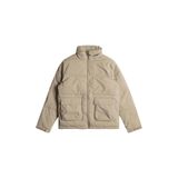BILLABONG Point Lay 10k Erkek Mont, Dik Yaka, Basic Siluet, Kahverengi, L Beden