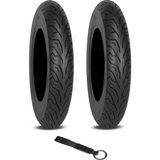 Billas 90/90-12 BL034 x 2 Adet Tvs Jüpiter Ön ve Arka Lastik Seti + Olgun Motor Anahtarlık