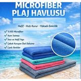 Bilmar Mikrofiber Ultra Emici Hızlı Kuruyan Kum Tutmaz Spor, Havuz, Plaj Havlusu 70 X 140 Cm X 4 Adet