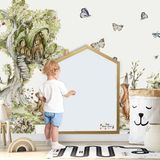 Bilmiş Çocuk Ahşap Manyetik Ev Yazı Tahtası X LARGE Boy 86 x 116 cm Pratik Kullanım İçin