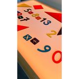 Bilmiş Çocuk Işıklı Tabla Montessori 16 Renkli (Reggio Emilia Tablası Ayaksız) - Beyaz - Naturel Ahşap