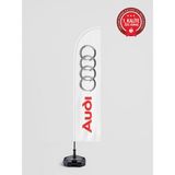 Bilsan Audi Logolu Yelken Bayrak Set - Raşel Kumaş 1. Kalite