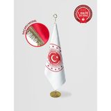 Bilsan Milli Savunma Bakanlığı Makam Bayrağı - Saçaklı Gold Set