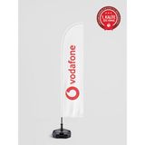 Bilsan Vodafone Logolu Yelken Bayrak Set - Raşel Kumaş 1. Kalite