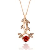 Bilsen Store 925 Ayar Sevgililer Günü İçin Seni Daima Seveceğim Rose Kaplama Hediyelik Kolye