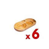 BİLWOOD Ahşap Oval Fincan Ve Çay Bardak Altlığı 6 Adet Çok Fonksiyonlu