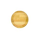 BİLWOOD Ahşap Yuvarlak Sunumluk Tepsi & Supla ahşap 26 cm