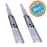 Bilyali Dolap Cekmece Rayi Metal En 4.3 Cm Uzunluk 35 Cm(1Cift)