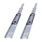 Bilyalı Dolap Çekmece Rayı Metal En 4.3 Cm Uzunluk 40 Cm