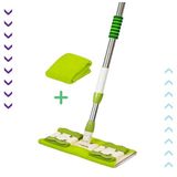 bimbambom Mandallı Kıskaçlı Mikrofiber Mop Set Yer Mop,Fayans Duvar Yüzey Temizlik Mop Set (1 Adet Yedek Bez )