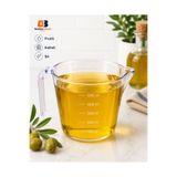 bimbambom Ölçü Kabı, 500ml ölçek, Ölçü Bardağı 100ml,200ml,300ml,400ml 100mlden 500ml,kadar ölçek