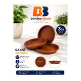 bimbambom Plastik Saksı Tabağı 12 Cm 3 Adet, Saksı altlığı,Saksı altı