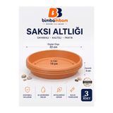 bimbambom Plastik Saksı Tabağı 20 Cm 3 Adet Saksı altlığı