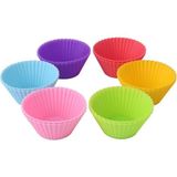 Bimbambom Yapışmaz Renkli Silikon Muffin Mini Kek Kalıbı 12'li