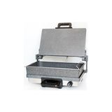 Bimeks Turbomeks Bazlama Lahmacun Grill Makinesi Gri Alüminyum Döküm Granit Jumbo Tava 400x250 mm