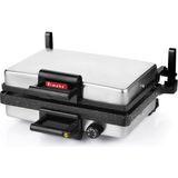 Bimeks Turbomeks Bimeks Granit Kaplamalı Bazlama Lahmacun Grill Makinesi 23x35 cm Gri Demir Döküm Özellikli