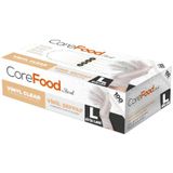 Bimel Corefood Pudrasız Vinil Eldiven L Beden Şeffaf 100'lü