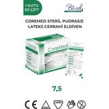 Bimel COREMED STERİL CERRAHİ LATEKS PUDRASIZ ELDİVEN 7,5 BEDEN 50 ÇİFT