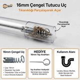 BİMEX Kanal Açma Makinesi Spiral Ucu Honi 16_ mm – Profesyonel Kılavuz Yay – Gider ve Kanalizasyon Açma. - ÇENGEL
