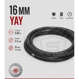 BİMEX Profesyonel Gider Açma Yayı (16 mm Kalınlık - 3 Metre Uzunluk) Yedek Kanal Açma Yay 3.2 mm Standart Uyumludur