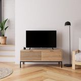 Bimossa B0060 120 cm Alya TV Sehpası Metal Ayaklı Modern Tasarım Depolamalı 50'' TV Uyumlu