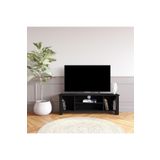 Bimossa B1030 Arsin Modern Raflı Tv Ünitesi Siyah 120 Cm