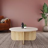 Bimossa Beca O4140 Orta Sehpa 80 cm Kumtaşı Üst - Safir