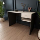 Bimossa Berlin Antrasit/Beyaz Raflı Kitaplıklı Çalışma Masası