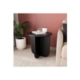Bimossa I0150 Beca Yan Sehpa 40 cm Siyah Yan Sehpa Kahve Sehpası Küçük Alanlar Koltuk Yanı Minimalist Modern