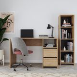 Bimossa Kosta Kitaplıklı Çalışma Masası - 73x113x56 - Meşe