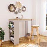 Bimossa L1120 Serina Bar Masası Sepet-kumtaşı Gri