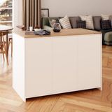 Bimossa Miro L4510 Mutfak Adası Beyaz-Sepet - 127x92x68