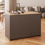 Bimossa Miro L4520 Mutfak Adası Antrasit-Sepet - Antrasit Gri - 127x92x68