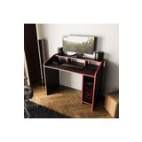 Bimossa Nova Oyuncu Masası Siyah Kırmızı 117 cm S8380