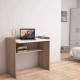 Bimossa S1020 Mehpare Ceviz/Beyaz Çalışma Masası