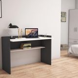 Bimossa S6030 Nazende Antrasit/Beyaz Çalışma Masası