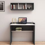 Bimossa V1030 Nakşidil Raflı Antrasit Çalışma Masası