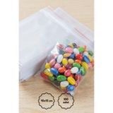 Bimotif 100lü Bantlı Şeffaf Poşet 10x15 cm (Bantlı OPP Poşet, Şeker, Kurabiye ve Kuruyemiş Poşeti)