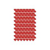 Bimotif 1190 adet şerit kalp sticker, 2cm (10 sayfa) Tek Ebat