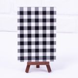 Bimotif 12x17 cm 2 Adet Siyah Ekose Desenli Not Kartı