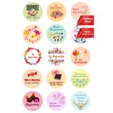 Bimotif 150 adet İyi Bayramlar sticker, 4cm (Hayırlı Bayramlar, Ramazan Bayramı, Şeker Bayramı) 10 sayfa
