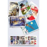 Bimotif 24lü Simli Karışık Yılbaşı Kartpostal Seti