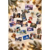 Bimotif 24lü Simli Karışık Yılbaşı Kartpostal Seti